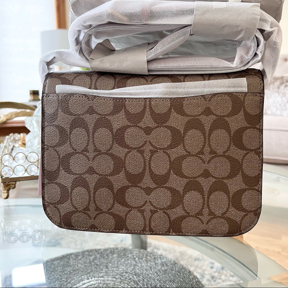 Coach Brynn Flap Crossbody In Signature Canvas Bag - Picture 10 of 12